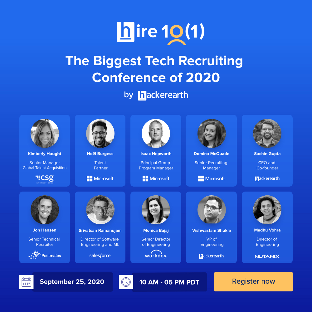 Hire 1O(1): The Biggest Tech Recruiting Event of 2020